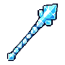 an ice crystal staff